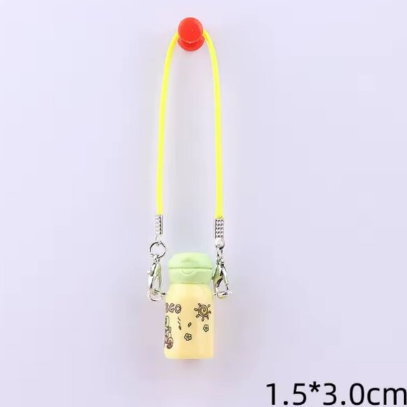 labubu water bottle w-palm trees and surfing gator No Doll - Picture 12 of 12